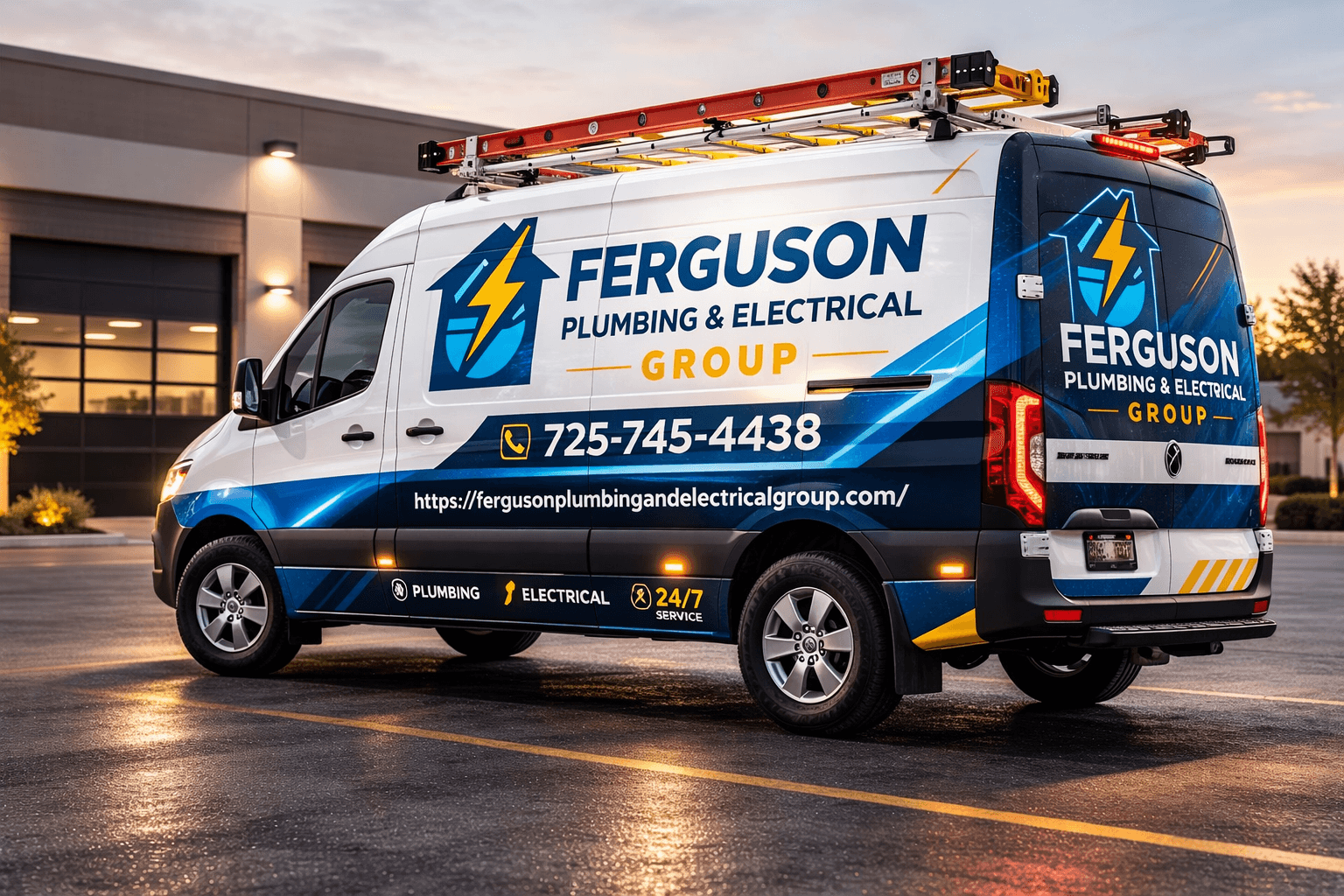 Ferguson Plumbing & Electrical branded service van